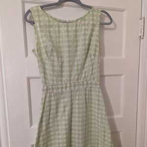 Cute vintage checkered picnic dress -- size 2